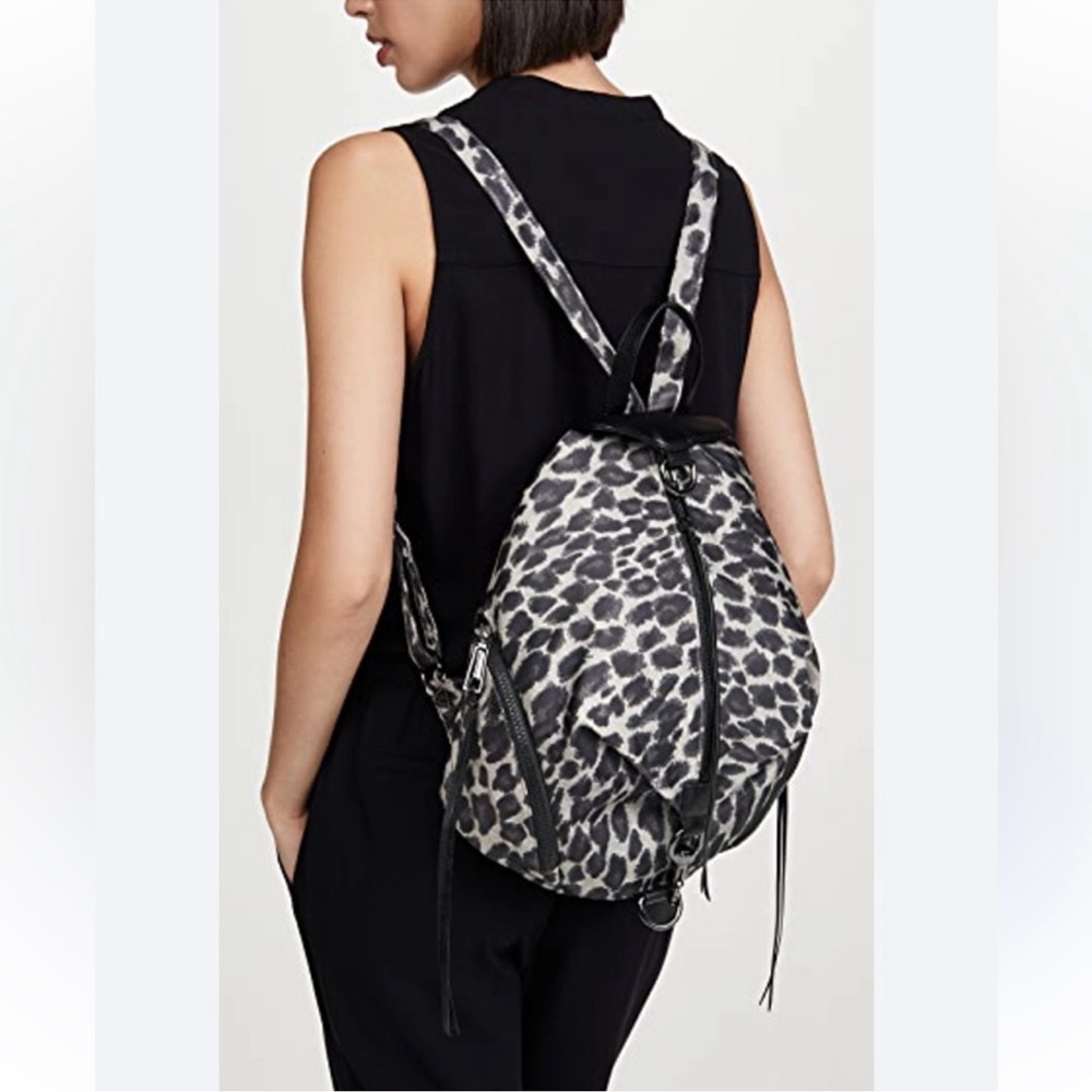 Rebecca Minkoff Black and Gray Backpack Sleek Design